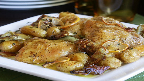 Baked Chicken Potatoes Recipe | Chicken Recipes in English