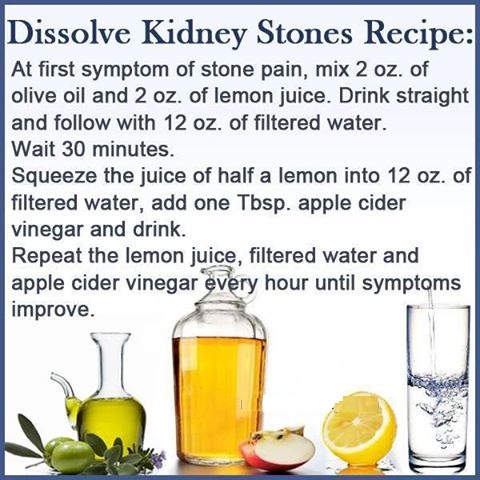 kidney stones dissolve recipe stone health tips kfoods google twitter lemon water vinegar cider apple