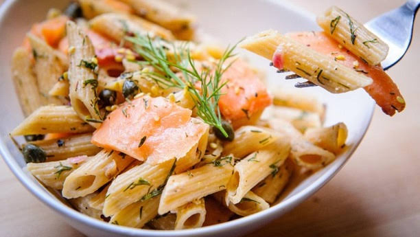 Fish Penne Pasta with Cheese