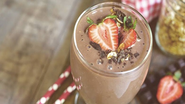 Rich chocolate smoothie