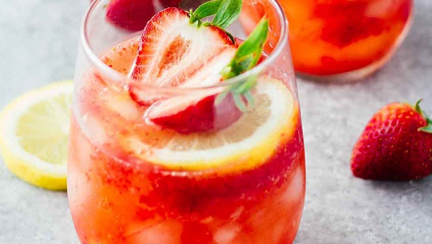 Strawberry, Lemon and Ginger Mocktail
