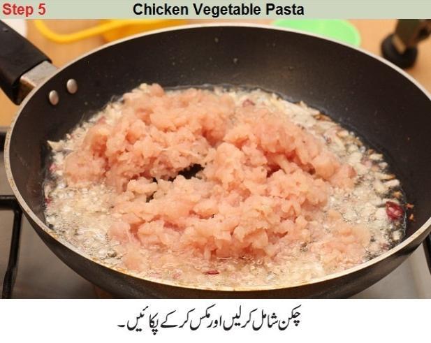 chicken vegetable pasta step by step