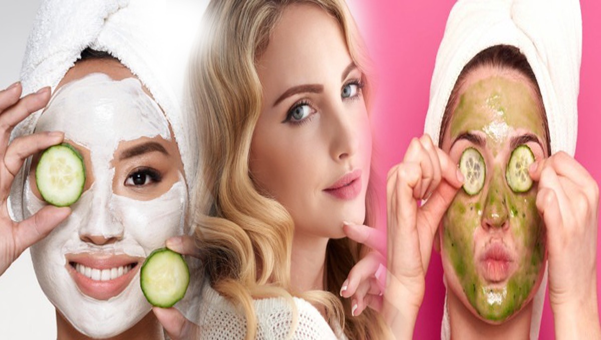 Take a cucumber and make a mask of 3 types and apply it on the face. And enhance the beauty of the face