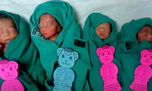 3 بہنوں کا 1 بھائی ۔۔ کراچی میں ایک ساتھ 4 بچوں کی پیدائش، ڈاکٹر حیران کیوں؟