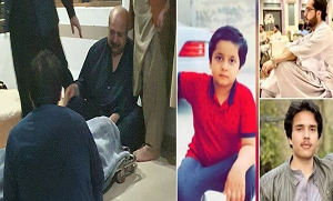 آنکھوں میں آنسو لیے والد بیٹوں کی لاش کے پاس بیٹھا تھا ۔۔ پاکستان کے مشہور ڈاکٹر والد کے تینوں بیٹوں کو شہید کر دیا گیا