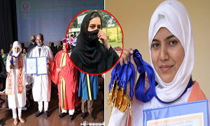 حجاب پہننا اور پردہ کرنا ہمارا حق ہے ۔۔۔ انڈیا میں مسلمان باحجاب لڑکی نے ایک ساتھ 16 گولڈ میڈل جیت کر نئی مثال قائم کر دی