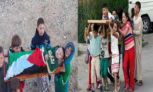 فلسطین کے بچوں کا پسندیدہ کھیل اب ایک دوسرے کے جنازے اٹھانا ہے۔۔سوشل میڈیا پر وائرل وڈیو نے لوگوں کے رونگٹے کھڑے کردئیے