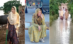 عورت ہو کر بھی یہ بہادر جان کی پروہ کیے بغیر مدد کے لئے نکل پڑیں ۔۔۔ نوشہرہ کی مس وزیر سیلاب میں لوگوں کی جانیں بچاتی رہیں، ویڈیو وائرل