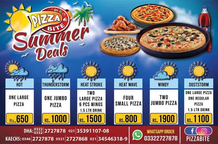 Pizza Bite Restaurant Karachi Pizza Bite Restaurant Menu & Deals