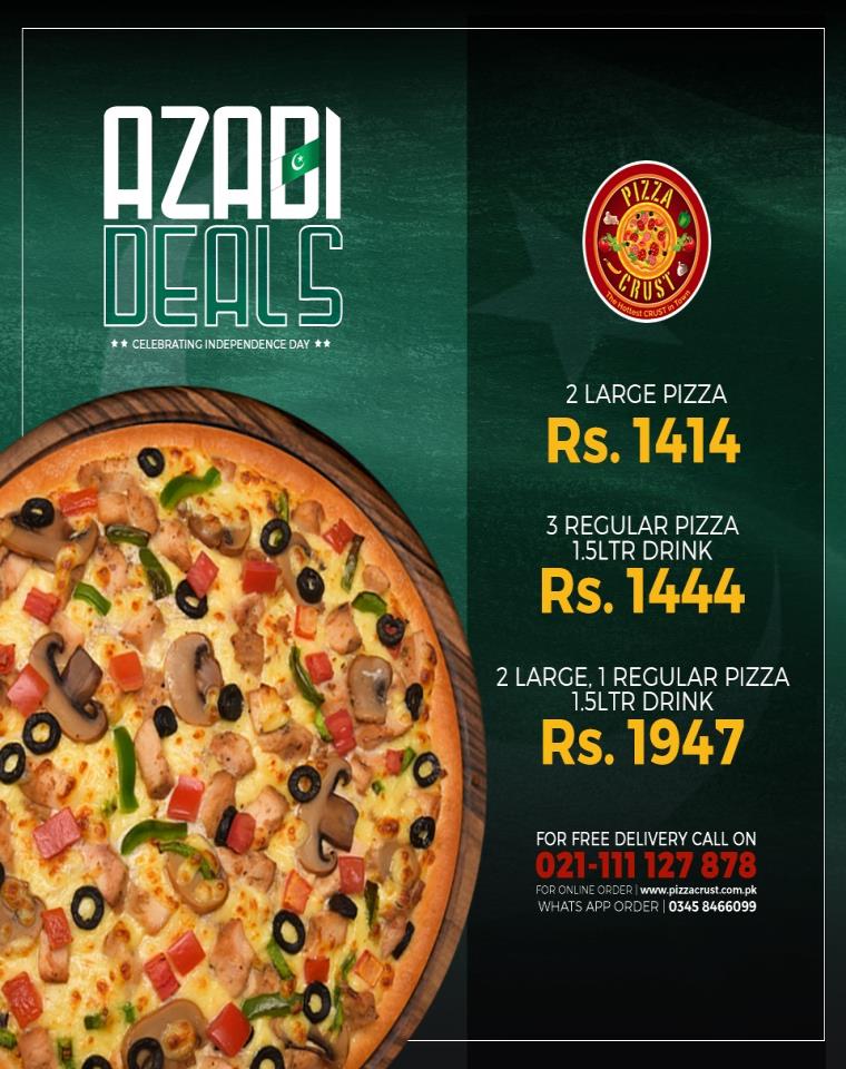 Pizza Crust Karachi Pizza Crust KarachiMenu Deals & offers Reviews
