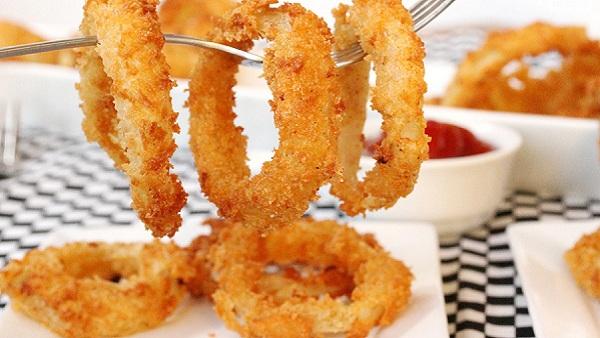 Fry Crispy Onion Rings !
