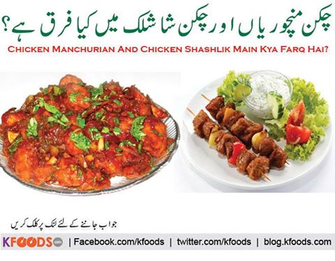 Sir chicken manchurian ko chicken manchurian or chicken shahlik ko chicken shahlik q kaha jata ha. in dono main kia farq hai?