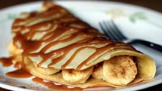Banana Sesame Pancakes