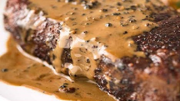 Beef Steak with Brown Sauce