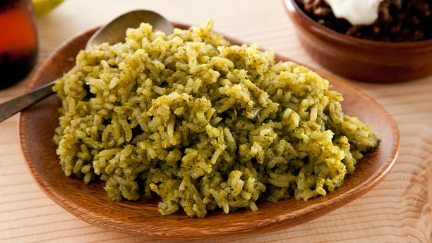 Butter And Green Chili Rice