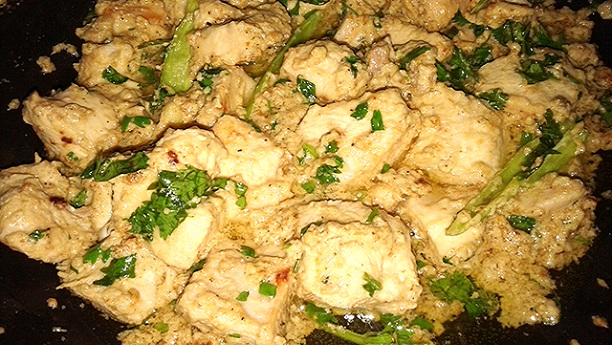 chicken white karahi