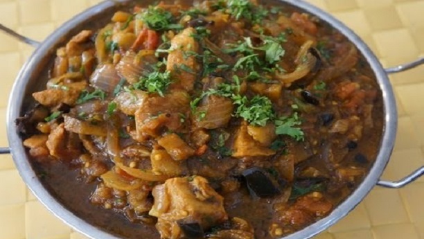 chicken with creami baigan