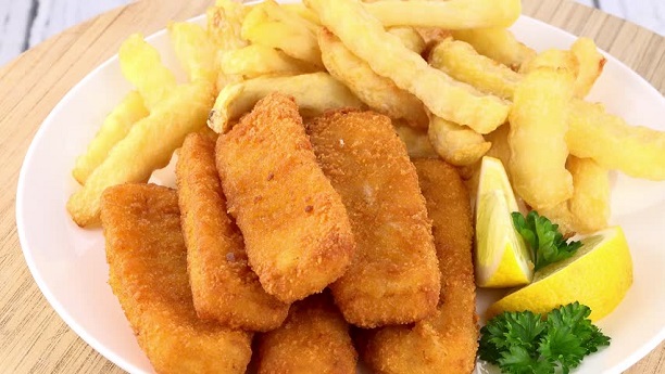 Crispy Fried Fish With Fries