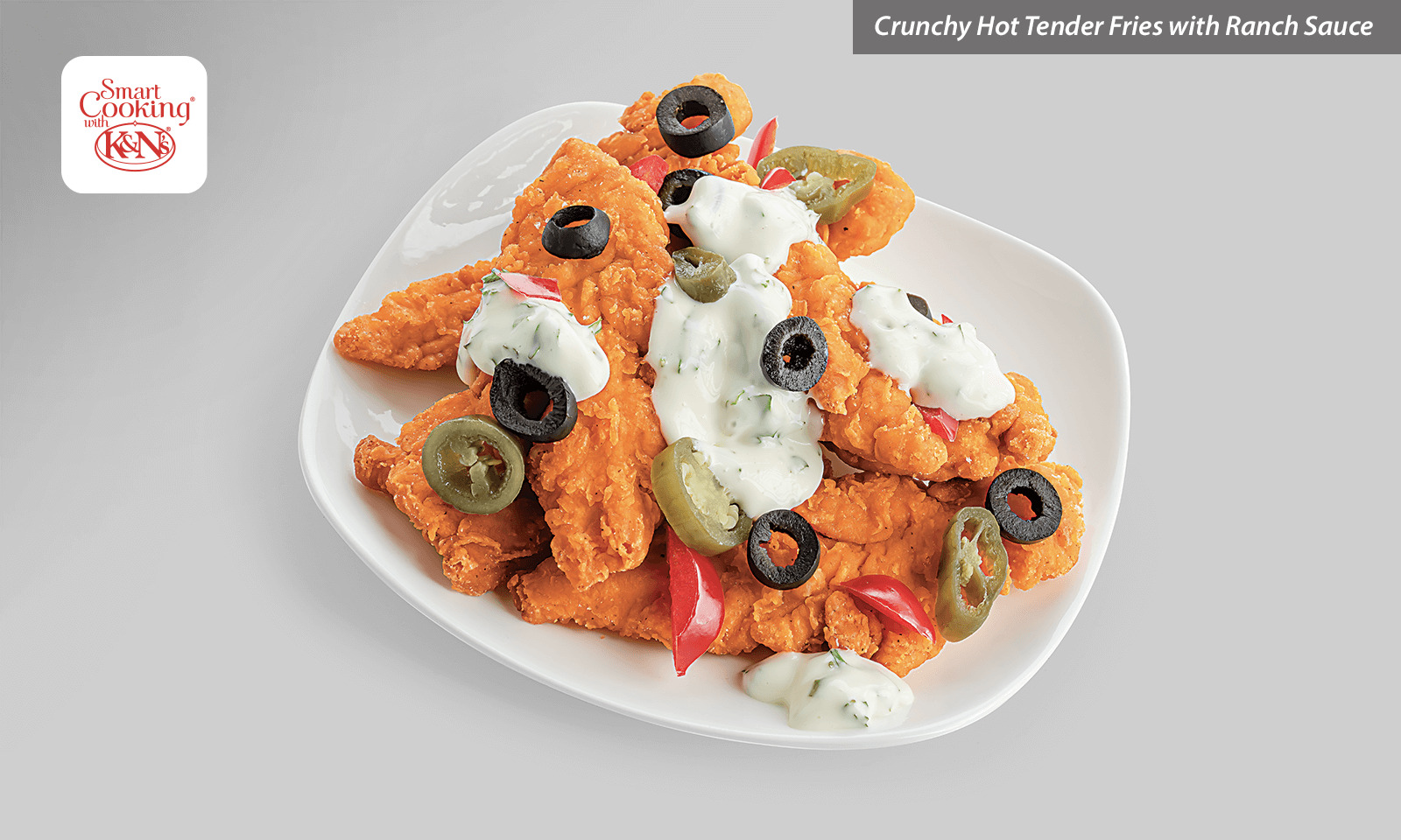 Crunchy Hot Tender Fries with Ranch Sauce