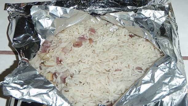 Foil Baked Rice