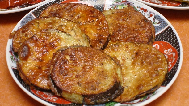 Fried Aubergine Slices
