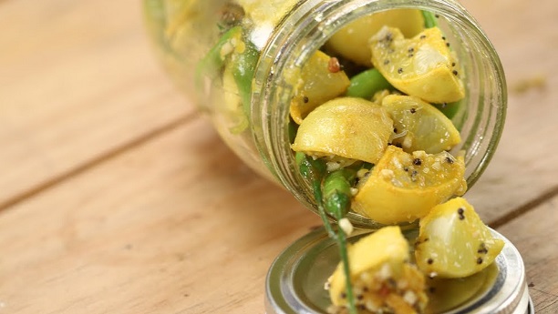 Green Chilli and Lemon Pickle