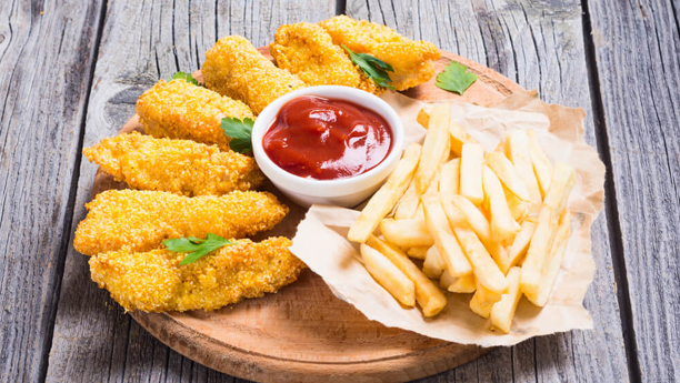 Italian Chicken Strips and Chips