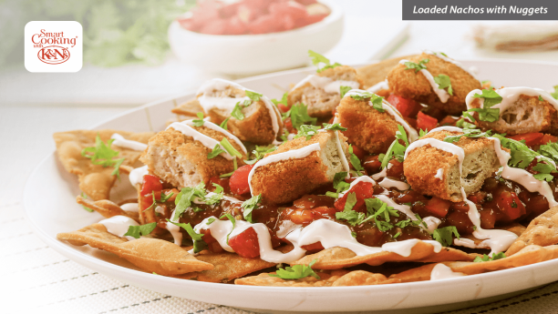 Loaded Nachos with Nuggets
