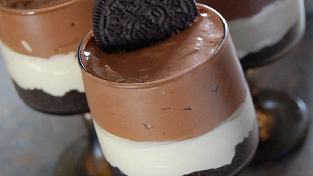 Oreo & Nutella Chocolate Mousse Cups