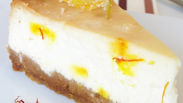 Saffron & Lemon Srikhand Cheesecake