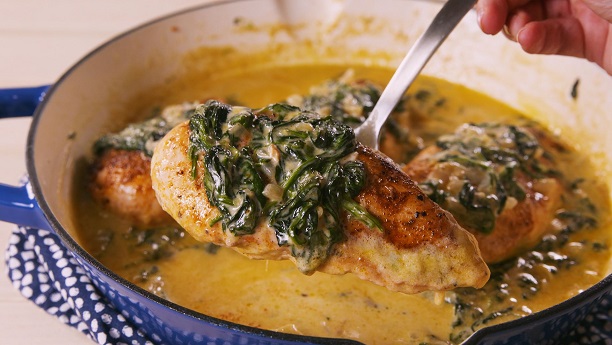Spiced Chicken with Spinach (Palak Murg)