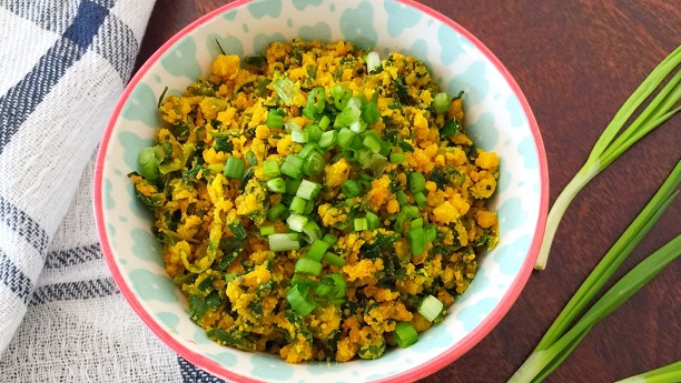 Spring Onion with Dal Masoor