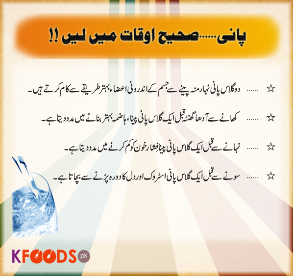 Pani Peene Ka Sahi Waqt