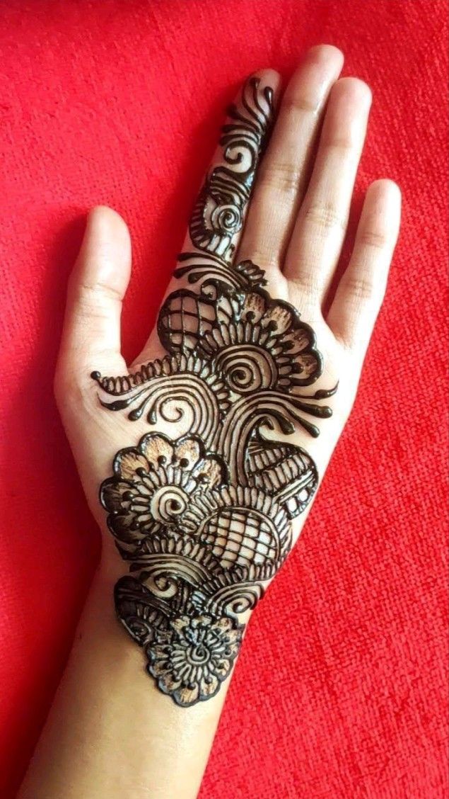 Unique Front Hand Mehndi Design - Latest Mehndi Designs